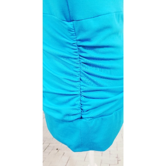 Peter Nygard ruched blouse blue size M - Picture 7 of 8